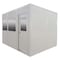 Panel Built In-Plant Office, 8'x8', 2 Wall, White Includes: 1 lights, 2 Outlets, 2 Windows, 1 Doors IPO888-2-WH-2WIN - alternate 1